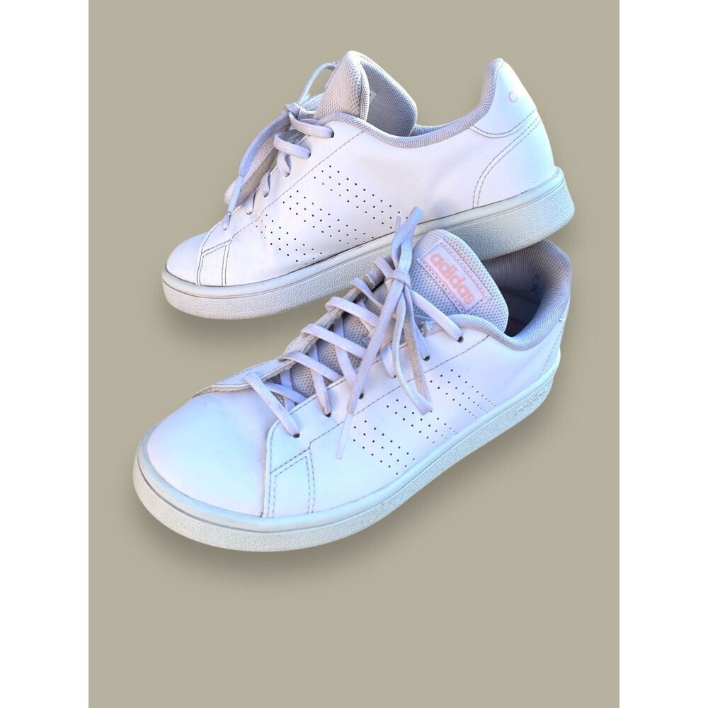 Women’s Adidas Advantage Base White Glow Pink Size 6 Shoes
